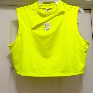 NWT- Neon Crop Top Shirt